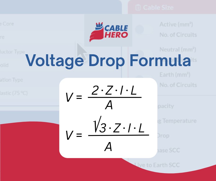 voltage drop formula