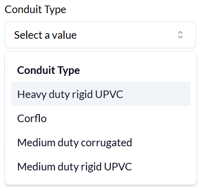 conduit Type